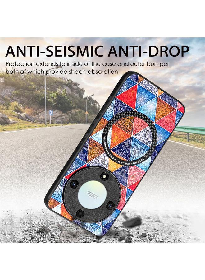 S-TOP Case For Honor X9A Colored Drawing Leather Skin Magnetic Back Cover Phone Case - Image 5