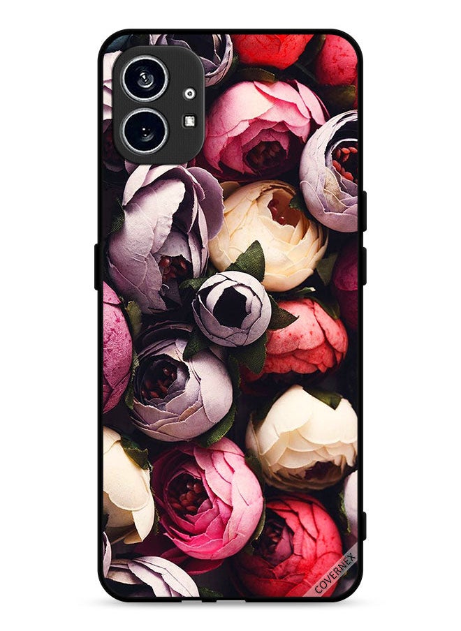 Covernex - Nothing Phone (1) 5G Protective Case Cover Dark Cone Roses - Image 1