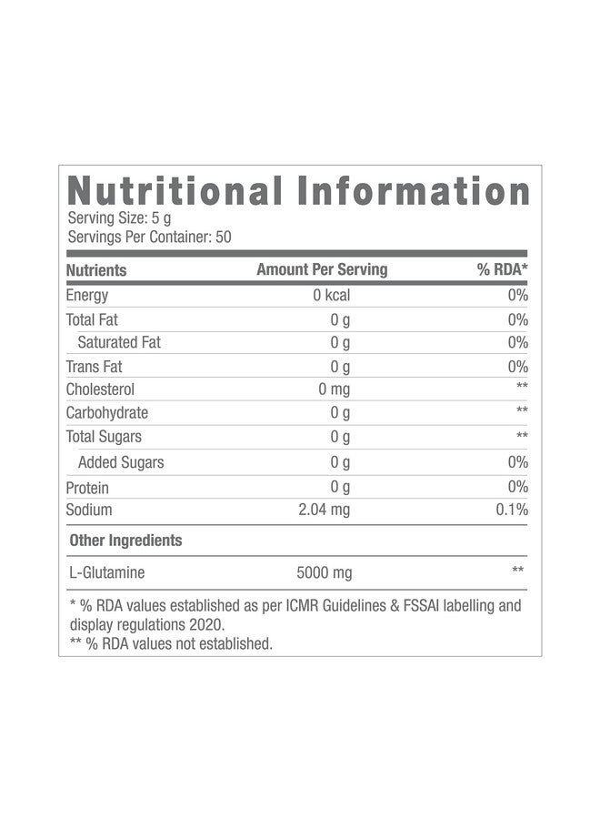 GNC جي إن سي برو بيرفورمانس إل-جلوتامين 5000 ملغ | 250 غم | 50 حصة | حمض أميني رئيسي للتعافي الأسرع | يعزز المناعة | يدعم وظيفة الأمعاء | خالي من اللاكتوز | خالي من الجلوتين | بدون نكهة - Image 4