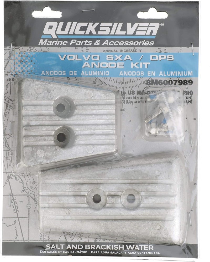 Quicksilver 8M6007989 Aluminum Anode Kit for Volvo DPS/SX-A Stern Drives - Image 4