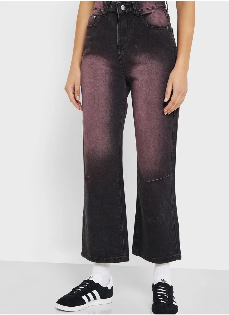 Ginger Gradient Detail Straight Fit Jeans