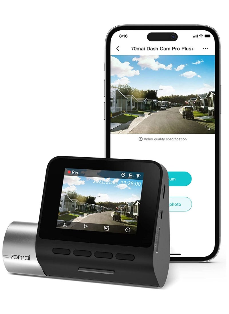 70mai - A500S Dash Cam Pro Plus with Rear Cam Set Night Vision - Image 1