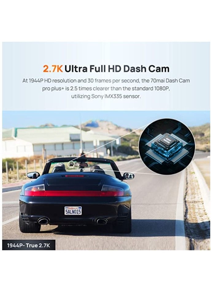 70mai - A500S Dash Cam Pro Plus with Rear Cam Set Night Vision - Image 1