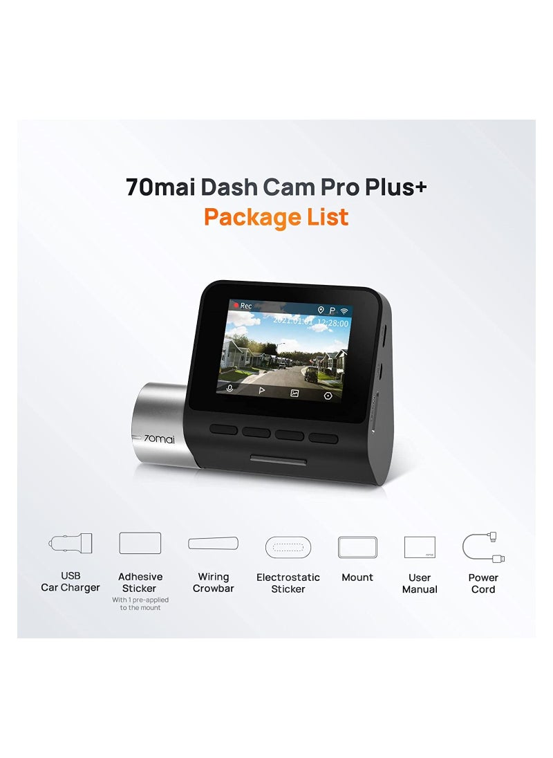 70mai - A500S Dash Cam Pro Plus with Rear Cam Set Night Vision - Image 1