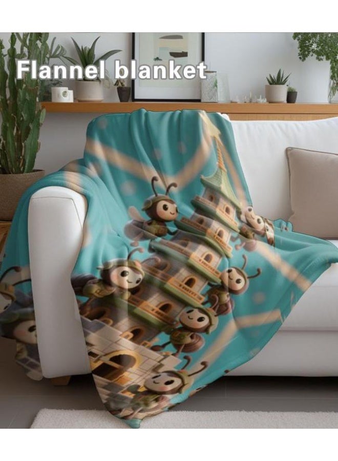 عام بطانية رقيقة من الفانيلا (حرارة ومريحة، ومناسبة للنوم واستخدام اللعبة والغبار والرمل) 150 سم * 200 سم - 260 - Image 1