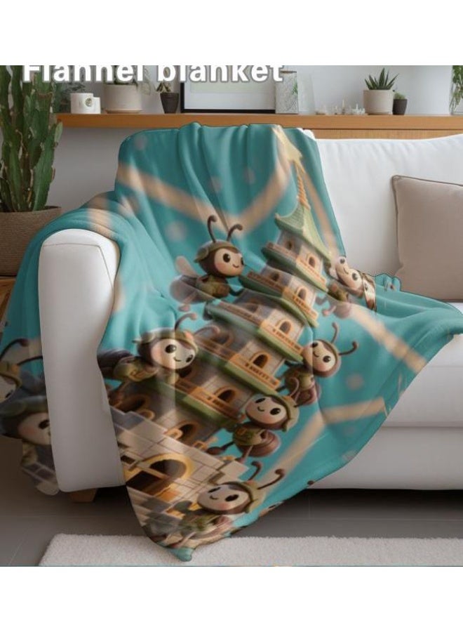 عام بطانية رقيقة من الفانيلا (حرارة ومريحة، ومناسبة للنوم واستخدام اللعبة والغبار والرمل) 150 سم * 200 سم - 260 - Image 4