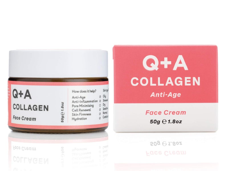 Q+A QA Collagen Face Cream with SeaweedDerived Collagen for Aging Skin  Hydrating WrinklePreventing and Boosts Firmness  Elasticity with Magnesium PCA  Shea Butter 100 Natural 18 Fl Oz