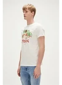 Bad Bear Frog T-Shirt White 23.01.07.011-C04