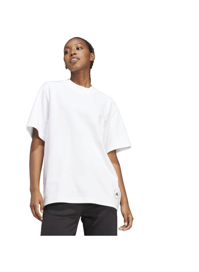 Adidas Asmc Logo Tee White Training T-Shirts For Women 2Xs - Image 4