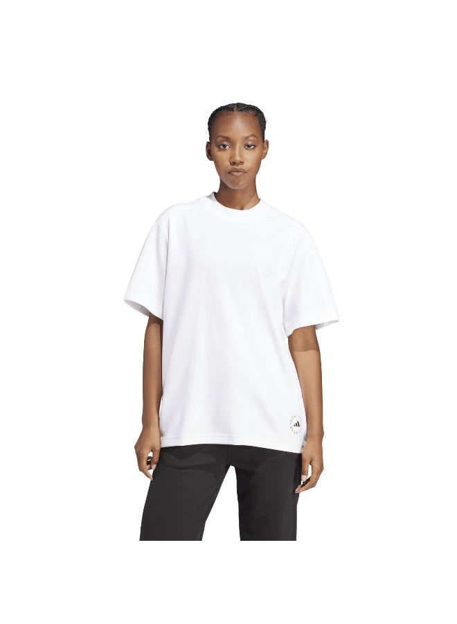 Adidas Asmc Logo Tee White Training T-Shirts For Women 2Xs - Image 3