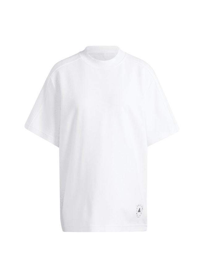 Adidas Asmc Logo Tee White Training T-Shirts For Women 2Xs - Image 1