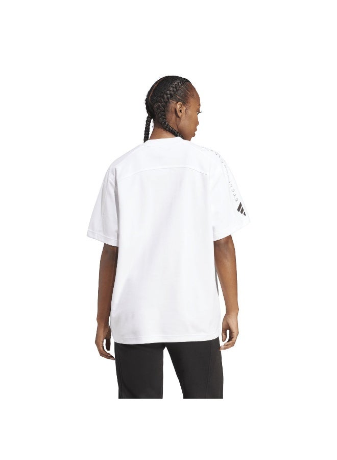 Adidas Asmc Logo Tee White Training T-Shirts For Women 2Xs - Image 5