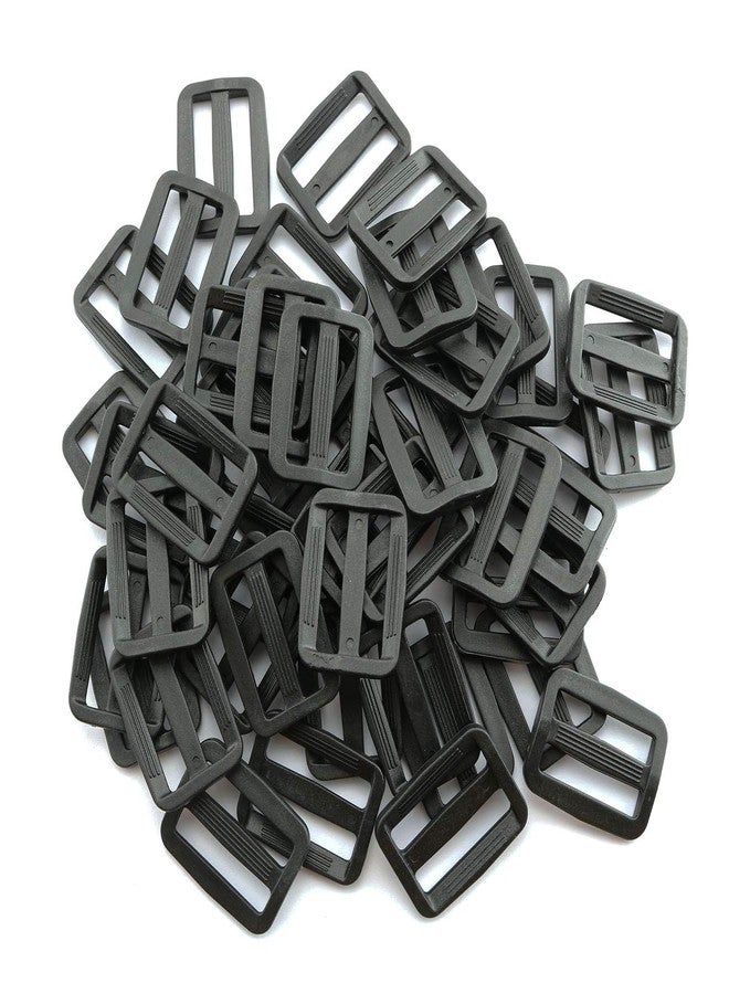 تيج مجموعة من 50 قطعة من شرائح تريجلايد البلاستيكية مقاس 1 بوصة للأحزمة وحقائب الظهر والحقائب - Image 1