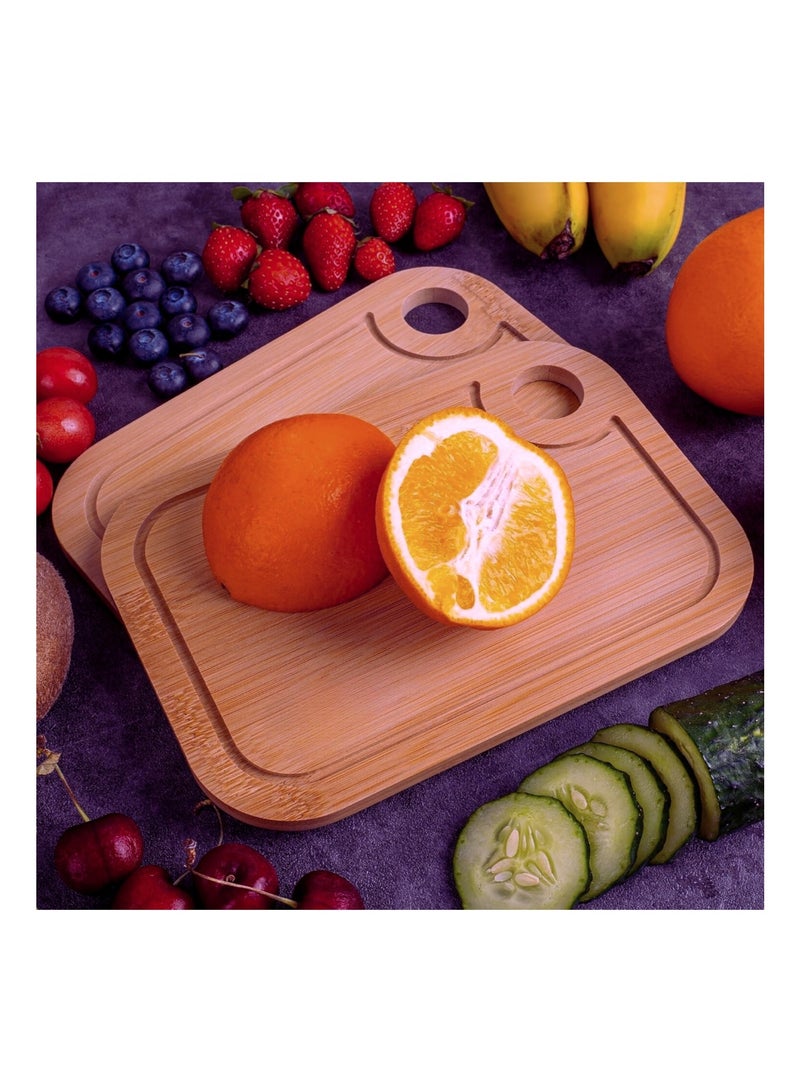 Cookgen Cookgen Organic Bamboo Cutting Board – Medium Size, Extra Thick 0.7 Inch, Durable & Eco-Friendly for Kitchen Use  - Image 2