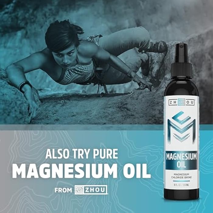 Zhou Magnesium Glycinate - Pure Mag Glycenate Supplement for Men & Women, Natural Sleep Aid, Heart Health Support, Muscle Relaxation & Vitality - 180 Vegan Friendly Capsules - Image 5