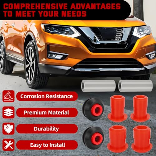 Foruly Front Subframe Bushing Kit Engine Cradle Front Subframe Bushing Bushing Kit for Nissan Rogue 2008-2020 Replace 54466-JD000 54467-BR00A - Image 5