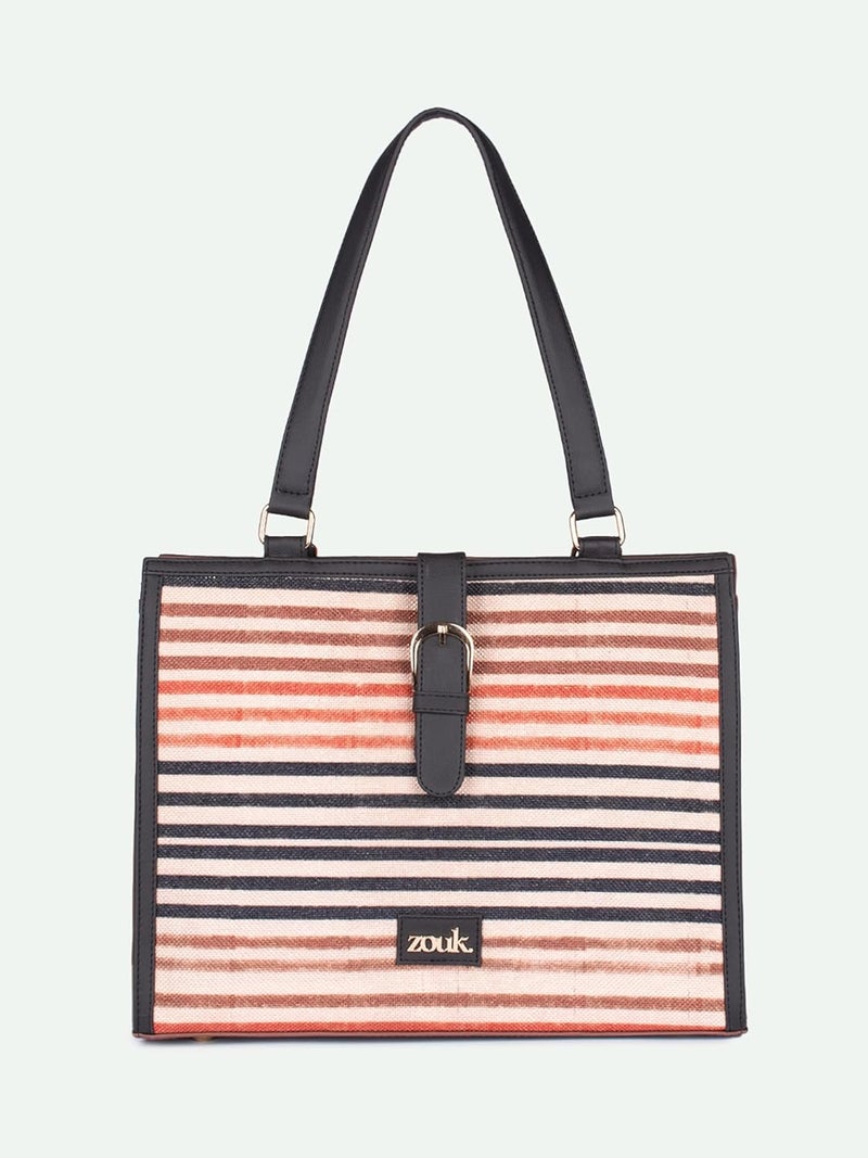 ZOUK Rhea Kapoor Office Bag | Fits up to 15 inch Laptop | Stylish Handbag for Office, Travel & Daily Use | Water-Resistant | Lightweight & Spacious | - Image 4