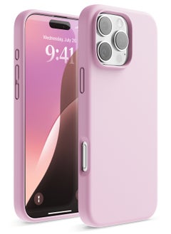 Elago Liquid Silicone for iPhone 16 Pro MAX Case Cover Full Body Protection, Shockproof, Slim, Anti-Scratch Soft Microfiber Lining - Hot Pink 