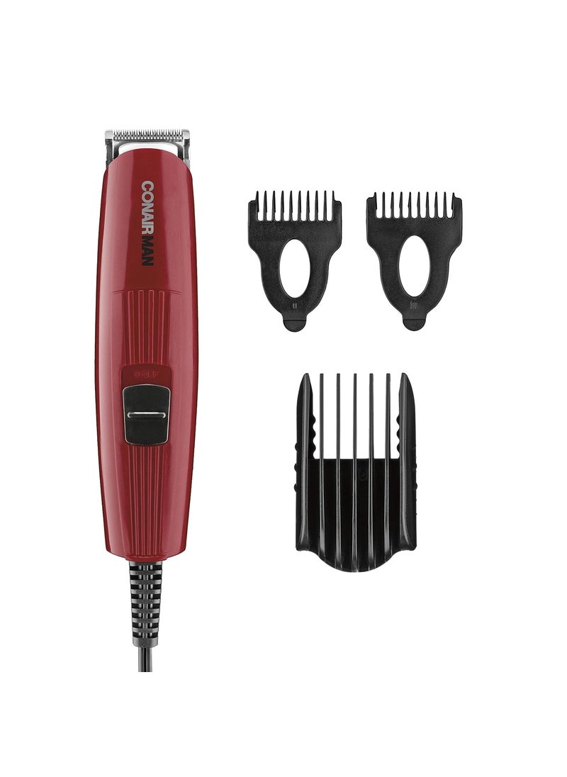 CONAIR ConairMAN Beard Trimmer for Men Includes Nose and Ear Hair Trimmer and 5Position Comb Attachment 4 piece Mens Grooming Kit Corded  - Image 2