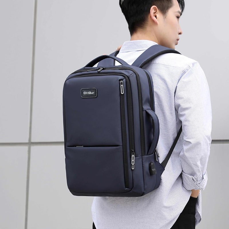 HIKE Premium Durable 16.5-inch Backpack Water Resistant Laptop Daypack with Built in USB Port and Multi Compartments for Travel/Business/College/School, HK2102 - Image 2