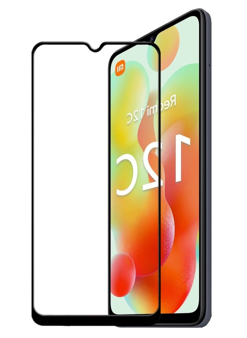 ACLIX Antistatic ESD Dustproof Premium Quality High Definition Tempered Glass Screen Protector Designed For Xiaomi Redmi 12C - Image 1