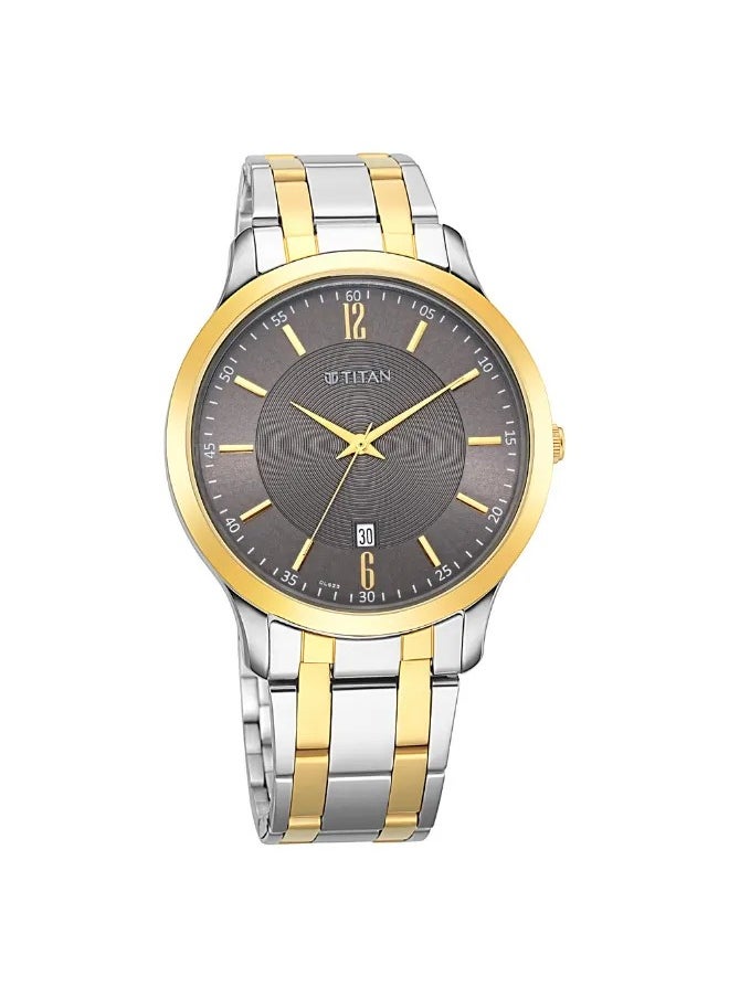 TITAN Men's Analog Round Shape Metal Wrist Watch - 1825BM01 - 47.3 Mm  - Image 1