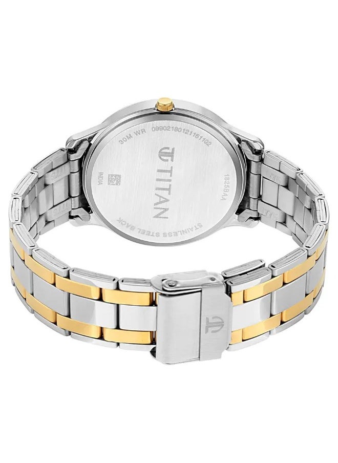 TITAN Men's Analog Round Shape Metal Wrist Watch - 1825BM01 - 47.3 Mm  - Image 5