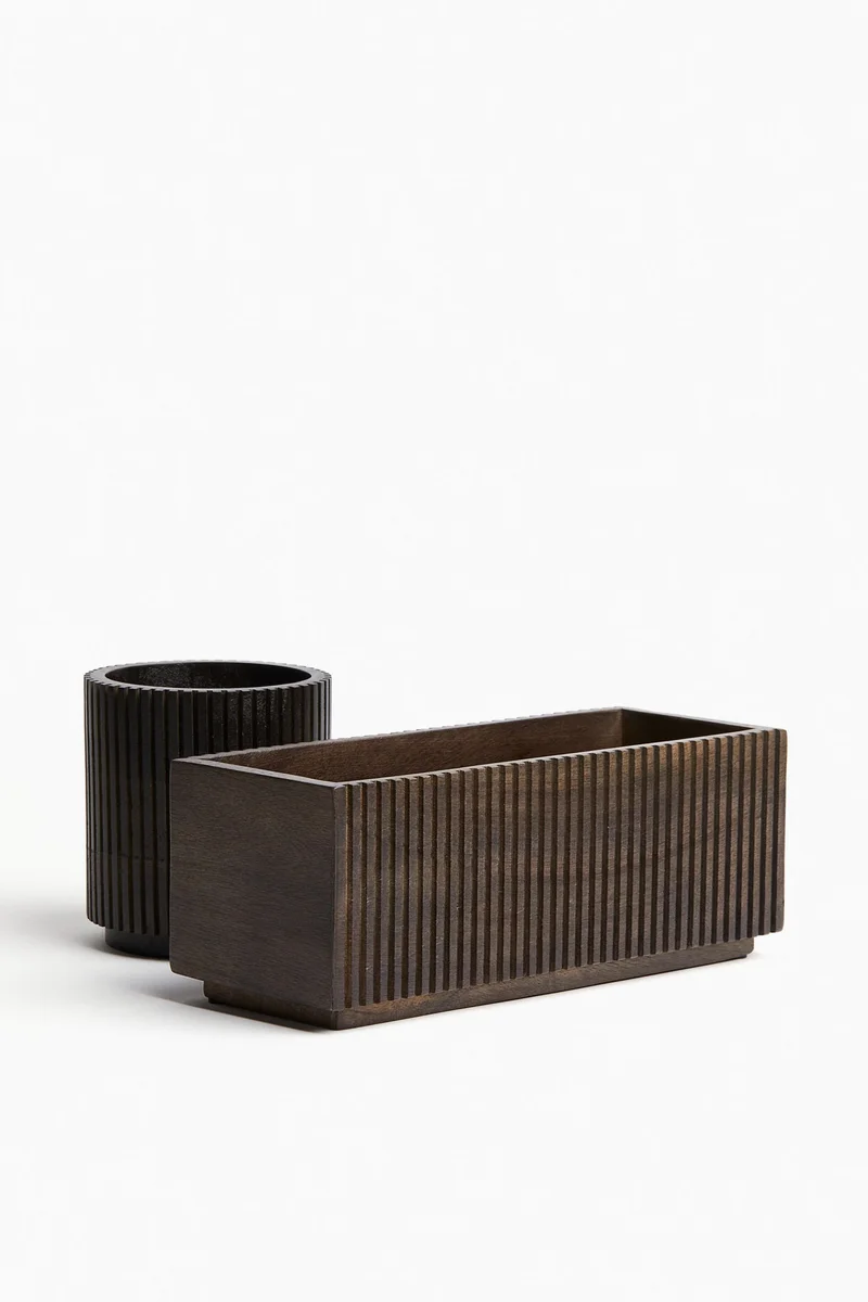 H&M Wooden cutlery holder