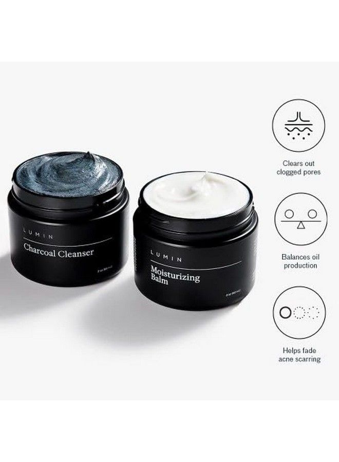 LUMIN Fundamental Duo Skin Care For Men Charcoal Face Wash And Moisturizer Cleanse Protect And Fight Signs Of Ageing - Image 3