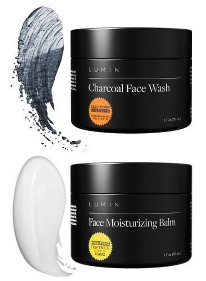 LUMIN Fundamental Duo Skin Care For Men Charcoal Face Wash And Moisturizer Cleanse Protect And Fight Signs Of Ageing - Image 2