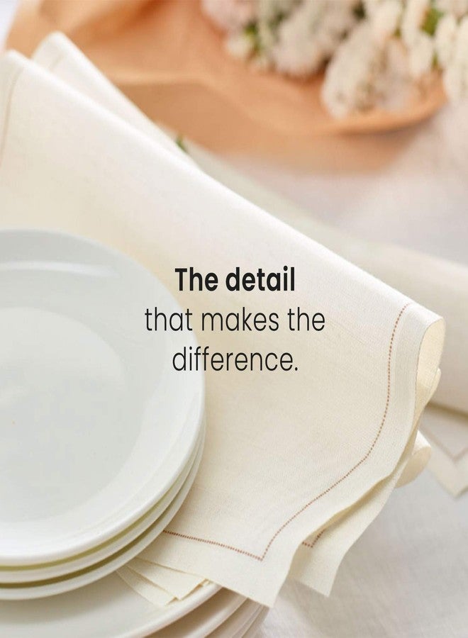 MY DRAP Cotton Dinner Napkin - 12.6 x 12.6 in - 12 units per roll - Ecru - Image 2