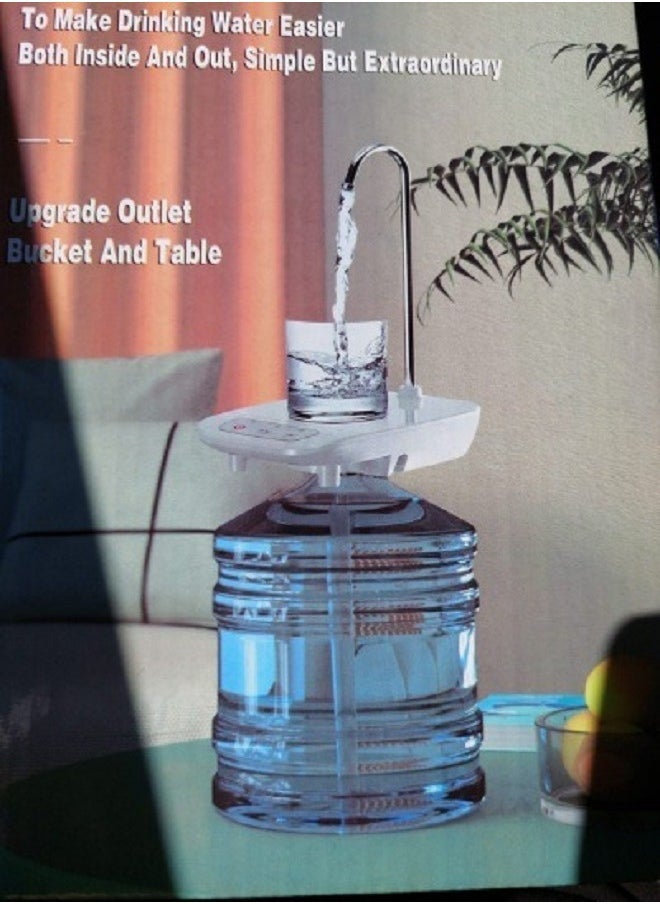 ELTRAZONE Water Pump for  Water Bottle Dispenser Electric Water Pump Automatic Water Bottle Pump Dispenser for 5 Gallon Bottle(White - Image 1