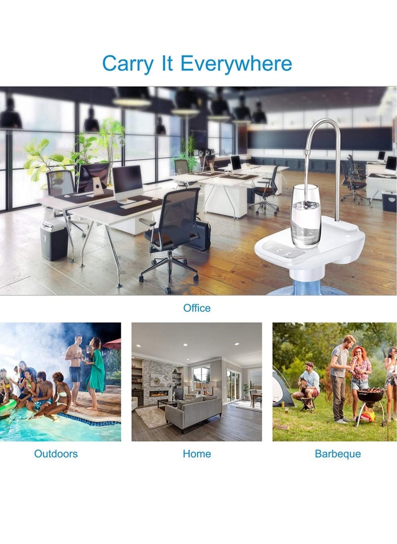 ELTRAZONE Water Pump for  Water Bottle Dispenser Electric Water Pump Automatic Water Bottle Pump Dispenser for 5 Gallon Bottle(White - Image 4