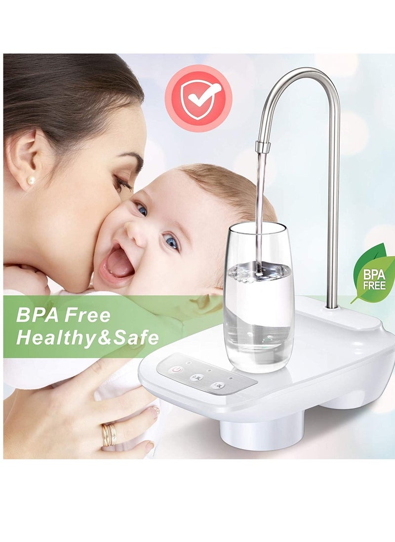 ELTRAZONE Water Pump for  Water Bottle Dispenser Electric Water Pump Automatic Water Bottle Pump Dispenser for 5 Gallon Bottle(White - Image 2