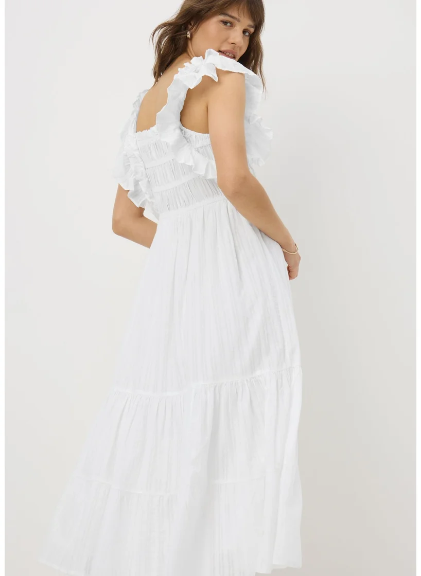 Matalan Ruffled Cotton Midi Dress