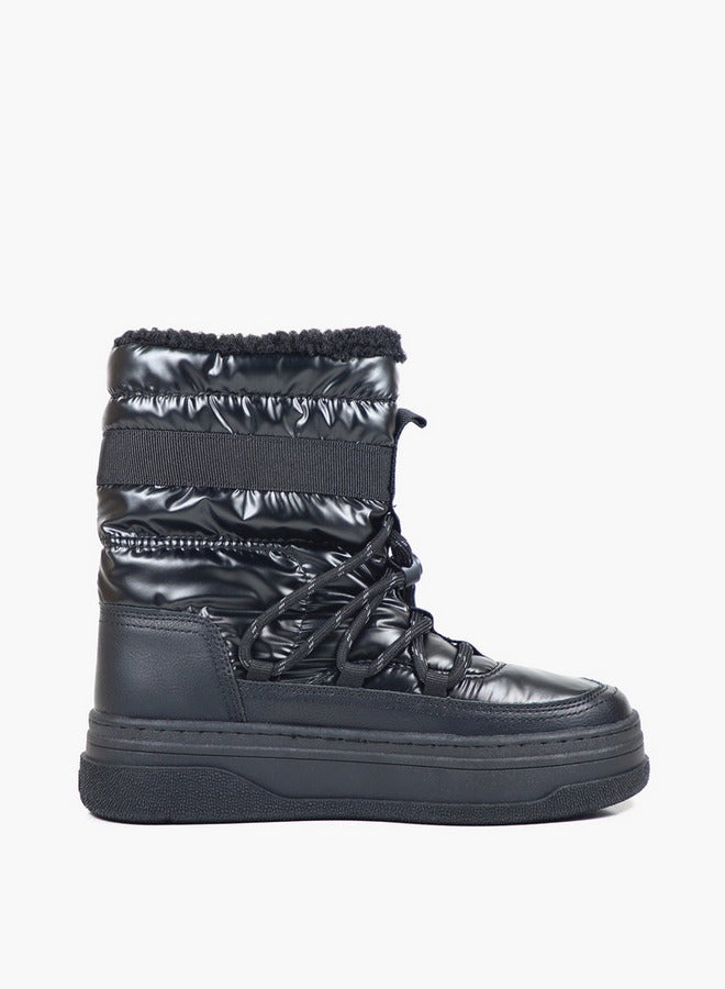 GAP Women's PARADISE HIGH NYL Lace-Up Boots - GPW5212070003 - Image 3