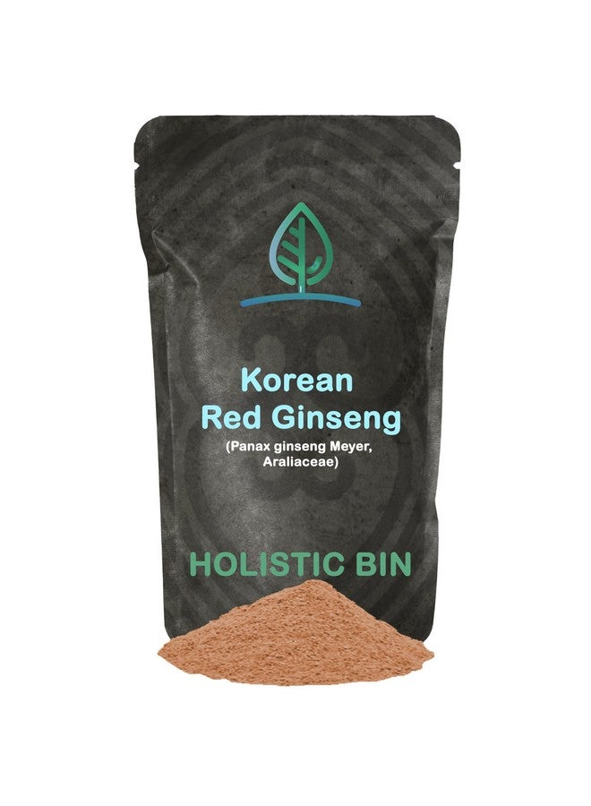 Holistic Bin Korean Red Ginseng Powder Pure Panax Ginseng Supplement | Vegan, Gluten Free, Non GMO, No Fillers | Rich in Ginsenosides (50g) - Image 1