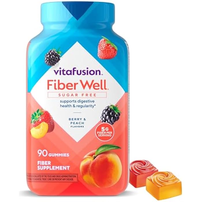 Vitafusion Fiber Well Gummy Vitamins, 90 Count (Packaging May Vary) - Image 1