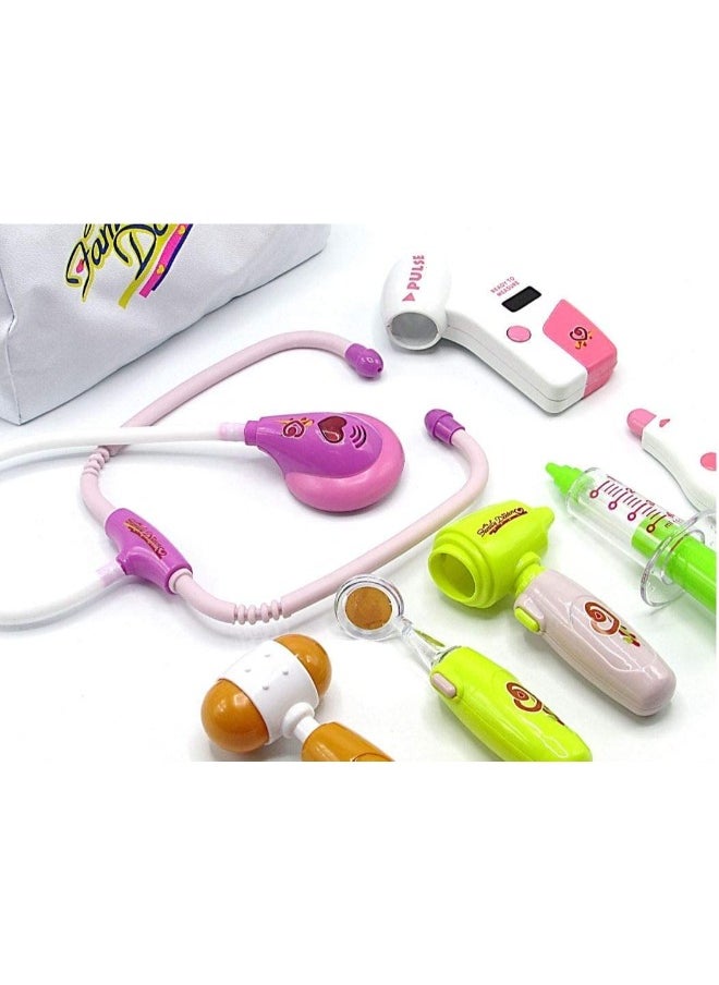 TOY GARDEN Doctor Set 8-Piece Medical Tool Kit | Pretend Play Doctor Toys with Electronic Stethoscope, Syringe, Light & Sound Effects  - Image 4