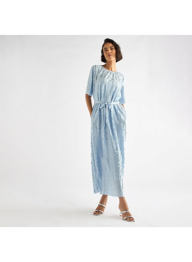 Splash FAV Textured Tie-Waist Dress  - Image 2