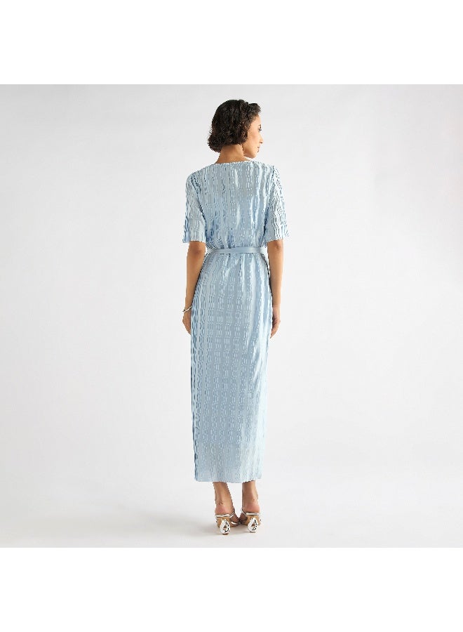 Splash FAV Textured Tie-Waist Dress  - Image 4