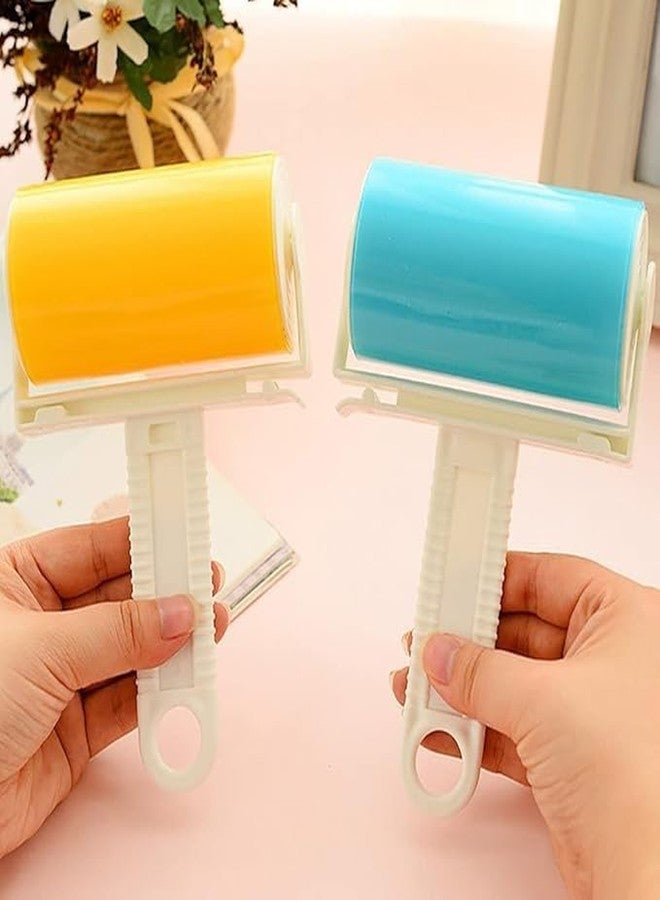 CLICKSWIFT أداة إزالة شعر الحيوانات الأليفة من كليكسويفت، بكرة لاصقة لإزالة شعر الكلاب والقطط من الأثاث، لون عشوائي، قطعة واحدة - Image 3