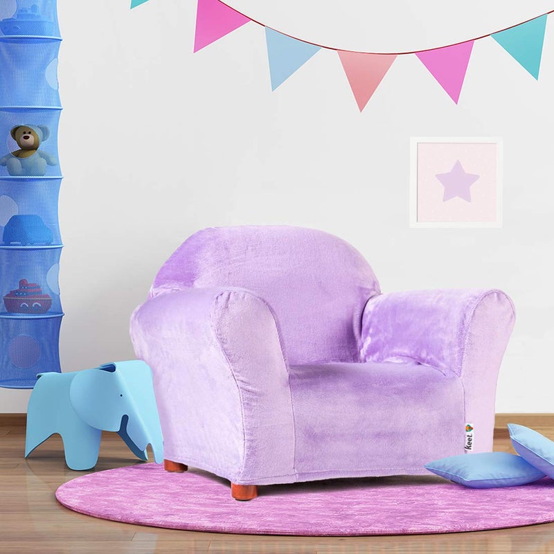 Keet Roundy Chair Slipcover for Kids Chairs â€“ Soft Minky Polyester Replacement Cover, Fits Keet Roundy & Rocking Chairs, Durable & Machine Washable, Easy to Install, Ideal for Ages 2â€“5, Playroom & Bedroom. - Image 3