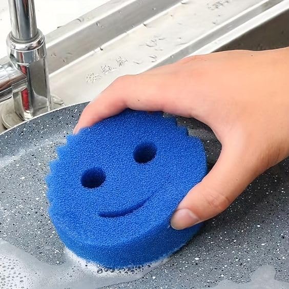 upsimples Scratch-Free Multipurpose Dish Sponge - BPA Free & Made with Polymer Foam - Stain, Mold & Odor Resistant Kitchen Sponge (Pack of 3) - Image 3