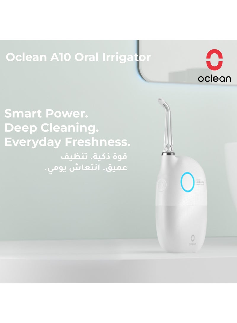 Oclean Cordless Oral Irrigator Water Flosser — Grey — Daily Gum Care – AirPump Quiet Power – 5 Modes & 4 Tips - Image 2