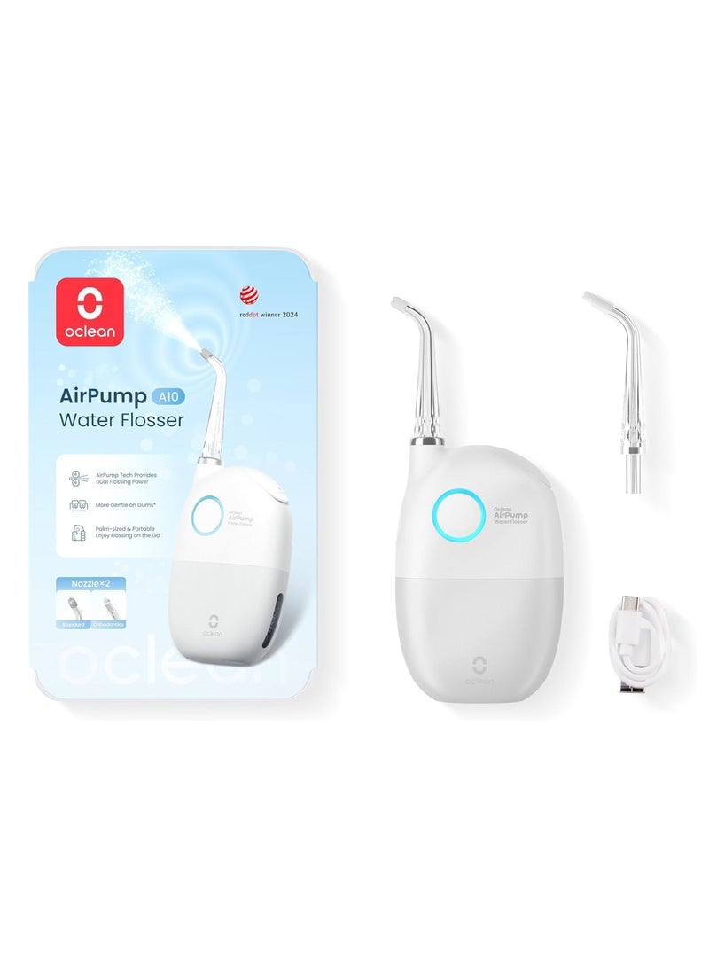 Oclean Cordless Oral Irrigator Water Flosser — Grey — Daily Gum Care – AirPump Quiet Power – 5 Modes & 4 Tips - Image 1