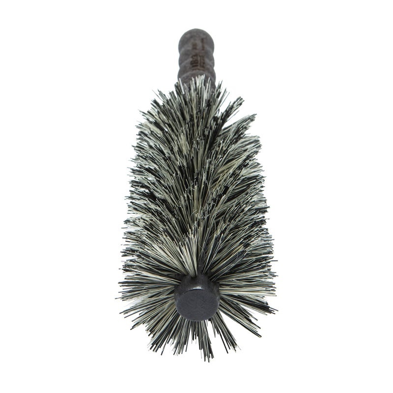 Ibiza Hair Round Boar Bristle Brush (MB7-70mm) | Reinforced Boar & Nylon Bristles with Cork Handle | For Big Sections, Tight Curls or Loose Waves | Adds Texture & Shine for Medium to Long Styles - Image 2