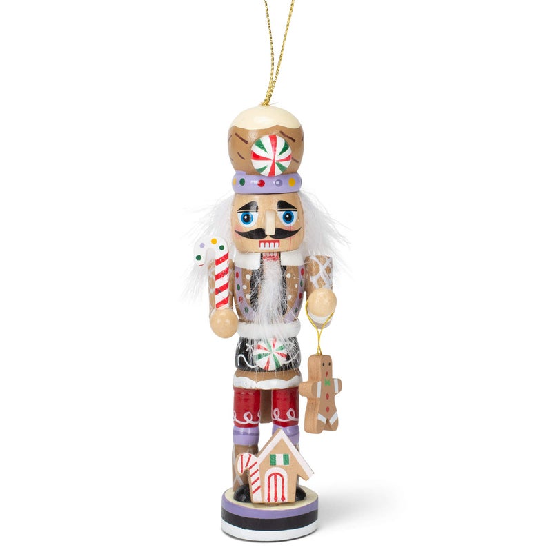 Kurt S Adler Gingerbread Man Nutcracker Ornament 5 inch Wooden Christmas Decoration
