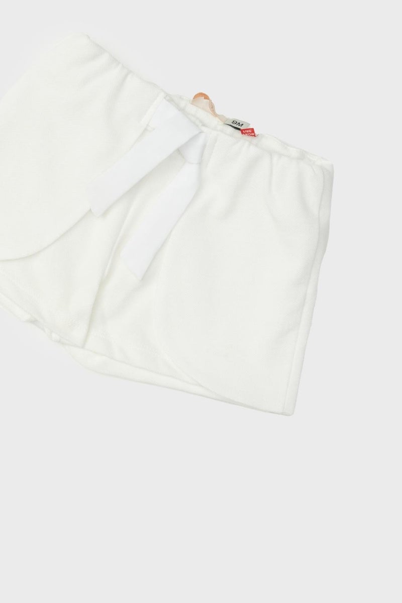 GB Baby Bg Store Baby Girl White Shorts  - Image 3
