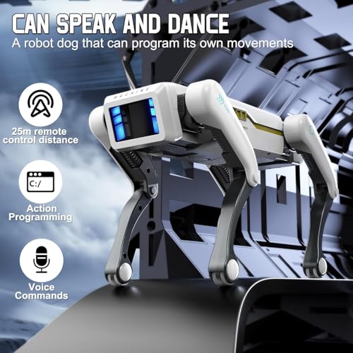 Samtop Robot Dog, AI Dog, AI Smart Pet, Will Dance and Kungfu, Voice/App/Remote Control, Support Action Programming, AI Robot Ideal Gift for Adults/Kids - Image 2